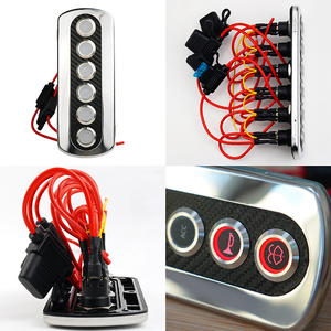 Bán hàng nóng IP67 bảng điều chỉnh gắn kết chuyển đổi biển 6 gang <span class=keywords><strong>push</strong></span> <span class=keywords><strong>button</strong></span> chuyển đổi bảng điều chỉnh thích hợp cho RV - Product Image 3