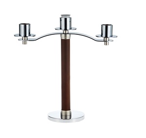 Aluminum Plain Polished 5 Arm Floor <b>Candelabra</b> for Wedding Decoration Manufacture of Aluminum Candle Holders - Product Image 6