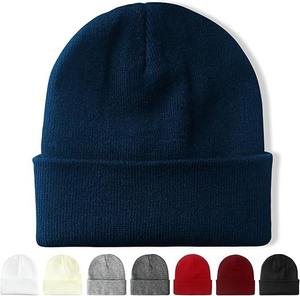 Customizable Eco-Friendly Jacquard Beanie <b>Hat</b> Soft Texture and Thick Knit Outdoor Use with Size Label Gift Pack for Beach - Product Image 4
