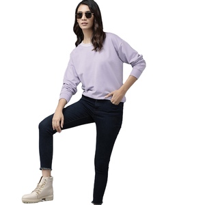 Sweat-shirt long à col rond en molleton chaud avec motif tie-dye sur le devant et doublure douce pour hommes et femmes, confort hivernal et tenue décontractée - Product Image 4