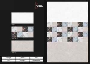 Carreaux muraux en céramique 300x600mm, finition brillante ou mate, texture effet sucre, pour salle de bain, cuisine, décoration murale intérieure, design luxueux. - Product Image 5