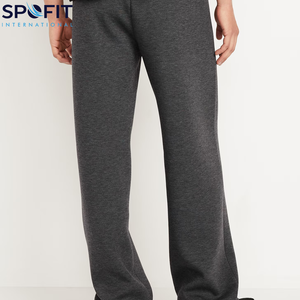 Men's High Quality 100% Polyester/Cotton Jogging Sweatpants Casual Sport Style Straight <b>Leg</b> Mid Waist Eco-Friendly Breathable - Product Image 2