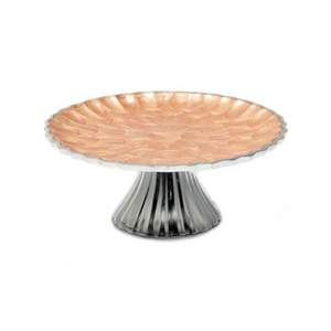 Soporte de pastel de boda personalizado tamaño mediano con cubiertos elegantes diseño clásico de aluminio para soporte de servicio de chocolate de La India - Product Image 5