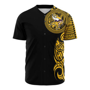 La última camiseta de béisbol con diseño de sublimación más vendida, camisetas de béisbol abotonadas de manga corta con nombre de equipo personalizado a la venta - Product Image 1