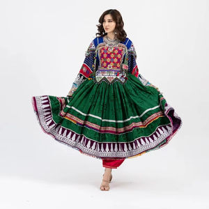Tribal Ethnic Vintage Kuchi <b>Dress</b>, Afghan Pakistan Kuchi Party Traditional Multi Color <b>Dress</b> Afghan Vintage <b>Dresses</b> - Product Image 1