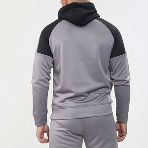 Survêtement d'hiver pour homme à capuche, grande taille, personnalisé OEM, couleur unie, écologique, séchage rapide, en polaire, décontracté - Product Image 6