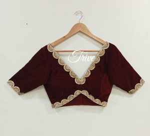 La mayoría de las mujeres hermosas usan blusa sin mangas elegante lista para usar para fiesta y blusa informal para Saree y Lehenga Choli - Product Image 5