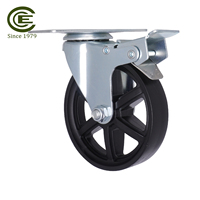 Roue pivotante silencieuse de 4 pouces pour refroidisseur d'air Roulettes légères