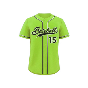 Camiseta de béisbol con impresión personalizada abotonada sublimada de los mejores diseños juveniles de alta calidad para hombres - Product Image 6