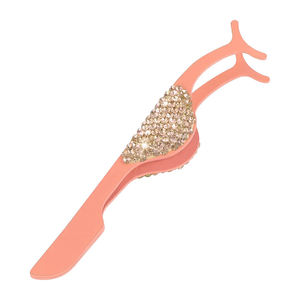 Pince à cils professionnelle courbe extrémité aciers allemands manucure applicateur pince à épiler ennemi faux cils - Product Image 2