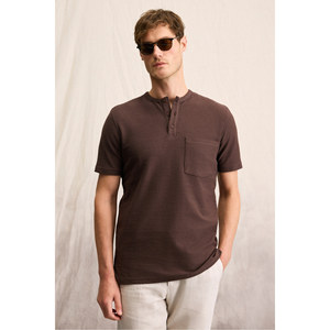 GRIMELANGE ERMAC T-Shirt da Uomo con <span class=keywords><strong>Collo</strong></span> alla Coreana e Maniche Corte con Bottoni - Product Image 5