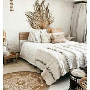 Manta Marroquí Hecha a Mano, Auténtica, Artesanal, Diseño Tribal, Suave, Tejida, Decoración para el Hogar, Regalo - Product Image 1