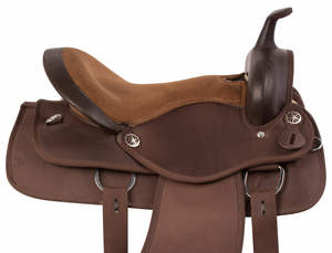 Selle occidentale synthétique emballée sur mesure d'approvisionnement direct d'usine pour le matériel en cuir d'équitation pour l'exportation d'Inde - Product Image 4