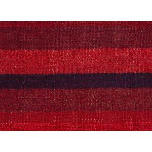พรมลายทางอินดัสบาร์สีแดงและสีส้ม ทอแบบแบน ทำจากขนสัตว์และวิสโคส สำหรับบ้าน รุ่น Adwv-13036 - Product Image 3