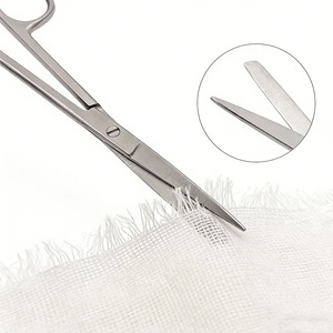 กรรไกรเย็บแผลแบบตรง 3 ชิ้น ขนาด 14 ซม. สำหรับการถอดไหมเย็บที่แม่นยำในงานทันตกรรมและศัลยกรรมทั่วไป - Product Image 2