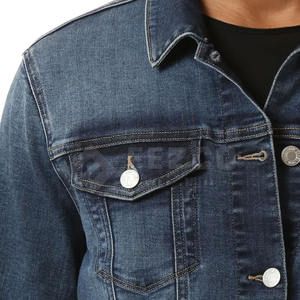 Primavera otoño hombres Jeans chaquetas Casual Color sólido solo pecho Jeans chaqueta hombres Slim Fit algodón chaquetas de invierno - Product Image 4