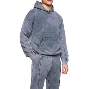 Nueva Llegada 2026, Sudaderas Personalizadas de Alta Calidad, Gruesas y Cómodas, de Felpa, Estilo Vintage, Lavado Ácido, Sudadera Lisa para Hombre - Product Image 5