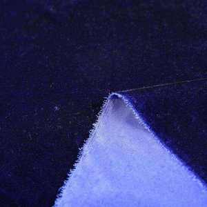 Personnalisé 100% Polyester Tissé Velours Bleu Foncé Couleur Corée Panne Velours 5000 Tissu Teint pour Femmes Robe Offre Spéciale au Pakistan - Product Image 2