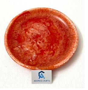 Assiettes rondes de service et de salade en résine époxy de luxe Vaisselle pour hôtels et restaurants Plateaux en résine par adresse Crafts - Product Image 5