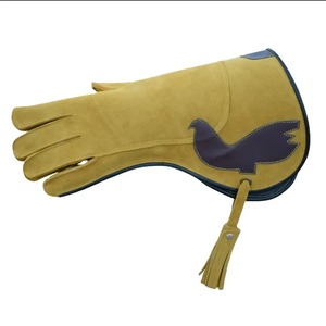 Gants de fauconnerie Gants de fauconnerie en cuir suédé souple doublés de polaire douce de haute qualité Gants de fauconnerie aigle en gros - Product Image 3