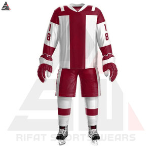 Uniforme de Hockey sobre Hielo de Primera Calidad, 100% Poliéster, Conjuntos Personalizados con Logotipo y Nombre del Equipo, Secado Rápido, Unisex, para Adultos - Product Image 6