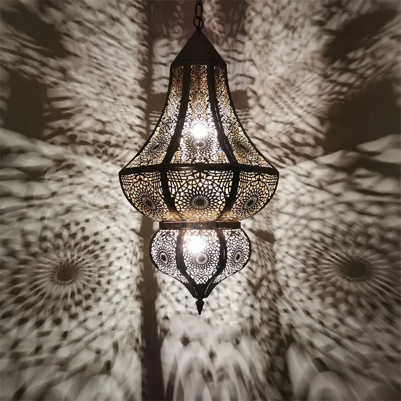 Lámparas colgantes de estilo árabe, iluminación Led bohemia de Dubái, venta al por mayor