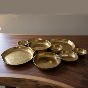 Plato de Servir Metálico Negro de 9 Compartimentos, Vajilla para Bodas, Multiusos, Ecológico, Tazón para Chocolate, Vajilla Elegante - Product Image 4