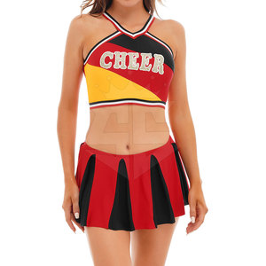 Logo personnalisé uniforme de pom-pom girl à séchage rapide uniforme de pom-pom girl professionnel de haute qualité - Product Image 5