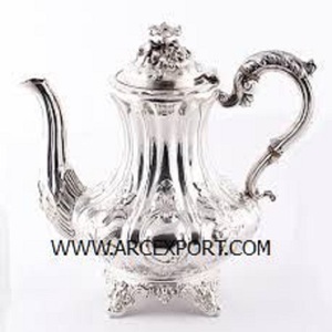 Shiny New Design Coffee Serving Dallah And <b>Kettle</b> With Silver Color Shiny Polished Top Quality Antique Decoration For Tabletop - Product Image 5