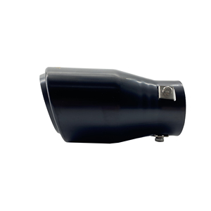 Terminal redondo de 66 mm inclinado, de acero inoxidable negro, estilo Cayenne - Product Image 4