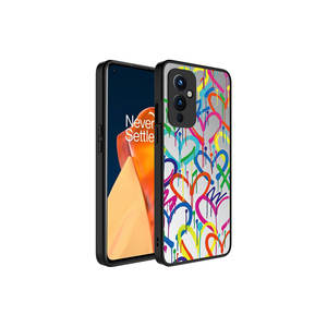 Funda de Silicona con Diseño de Corazón Brillante Netzy para OnePlus 9, Protección de Cámara Brillante, Acabado Electrochapado para OnePlus Nord CE 5G - Product Image 1