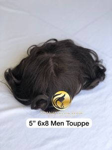 Meilleur produit brut Top Virgin Vente à chaud 6x8 Doux soyeux droit Couleur naturelle Toupet Humain Indien En gros Brésilien Cuticule Cheveux Alignés - Product Image 6