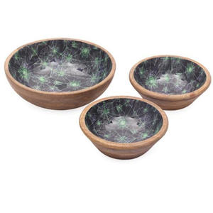 ชุดชามไม้อะคาเซียแบบทนความร้อนเป็นมิตรกับสิ่งแวดล้อมสำหรับงานเลี้ยงสลัดผลไม้ขนมขบเคี้ยว - Product Image 2