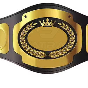 Cinturón de Campeonato de Lucha Libre Profesional Personalizable de Cuero Ligero para Entrenamiento de Artes Marciales Unisex, Servicio OEM - Product Image 3