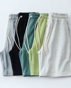 Short à boucle en coton 100% à double brin à la mode avec pantalon décontracté ample à bordure double couche avec service OEM - Product Image 6