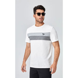 Camiseta vaquera de diseño personalizado para hombre, logotipo personalizado en blanco de alta calidad, talla grande, ligero, colores personalizados, tamaño personalizado - Product Image 1