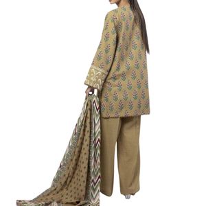 Traje de Tres Piezas Shalwar Kameez con Jacquard para Mujer, Ropa Étnica de Diseñador, Conjunto de Vestido Formal con Dupatta de Organza y Pantalón - Product Image 2