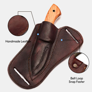 Cuchillo Skinner Jexmoo Hecho a Mano de Acero al Carbono con Mango de Madera y Funda de Cuero, Regalo Perfecto para Camping y Caza - Product Image 5