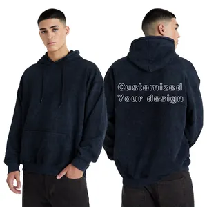 High quality blank Hoodies manufacturer Screen print logo custom Hoodies oversized Mens Hooded pullover