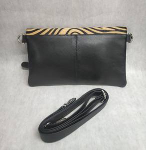 Sac à bandoulière pour femme en cuir de fourrure de tigre, sac à main à fermeture éclair, sac à bandoulière, poche pour téléphone portable, vente en gros, fabrication directe, exportation - Product Image 2