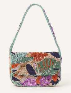 Red <b>White</b> Striped Beaded Shoulder <b>Bag</b> Women Zebra Design Purse Handmade Seed Bead Handbag Custom Animal Pattern Party <b>Clutch</b> - Product Image 6