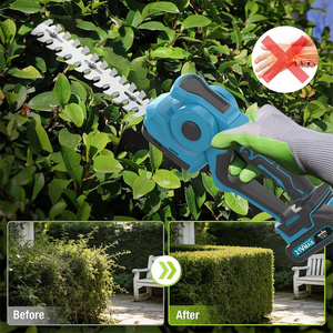 Tondeuse à gazon sans fil, <span class=keywords><strong>taille</strong></span>-haie électrique portatif, tondeuse à gazon 2 en 1 légère pour petits arbustes de jardin - Product Image 2