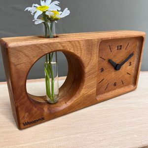 TRY CUSTOMIZED WOODEN WALL CLOCK FOR ELEGANT HOME DECOR MODERN Bamboo Body with Natural Rosh for Wedding Occasions - Product Image 5