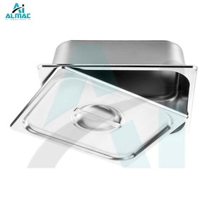 Bandeja de instrumentos de quirófano ALMAC con tapa Construcción confiable de acero inoxidable para uso profesional - Product Image 3