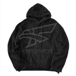 Men's Casual Fleece <b>Sherpa</b> Lined Men <b>Hoodies</b> Winter Warm Pullover Sweatshirt High Quality Print Pattern - Product Image 5