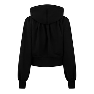 Sudadera corta con capucha con cremallera para mujer personalizada de calidad superior Ajuste perfecto para ocasiones de invierno Suministro ODM Método de tejido no tejido - Product Image 4