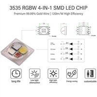 Puce LED SMD RGBW 3535 4-en-1 12W Céramique Haute Puissance 120LM/W Fil Doré pour Éclairage de Scène