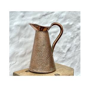 hammered design copper stylist <b>jug</b> pure handcrafted Ayurveda <b>water</b> storage healthy lifestyle daily kitchen dining decor - Product Image 5