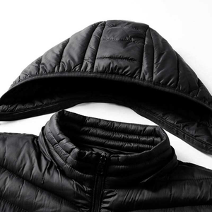 Heavy Insulated Hooded Winter Puffer <b>Jackets</b> <b>for</b> <b>Men</b> with Front Logo - Product Image 4