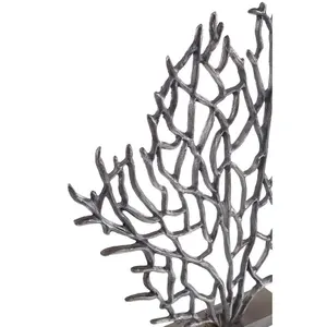 Prato pequeño negro níquel árbol escultura Metal decoración del hogar ornamento sala de estar dormitorio entrada escritorio diseño artístico - Product Image 3